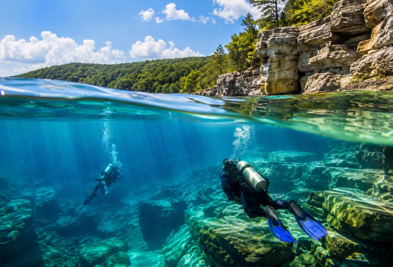 Under the Surface: A Beginner’s Guide to Scuba Diving & Snorkeling in Bull Shoals Lake